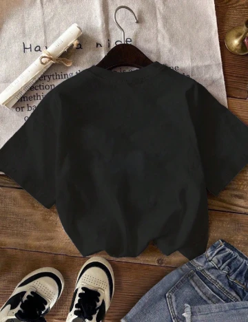 Top Shein Kids, negru
