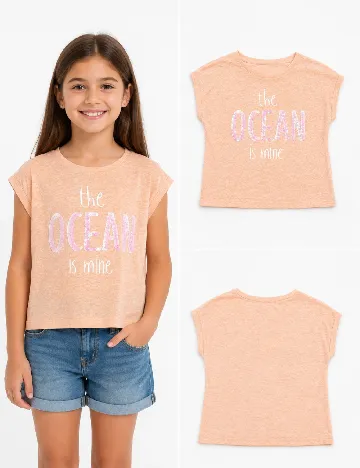 Tricou Zara, portocaliu