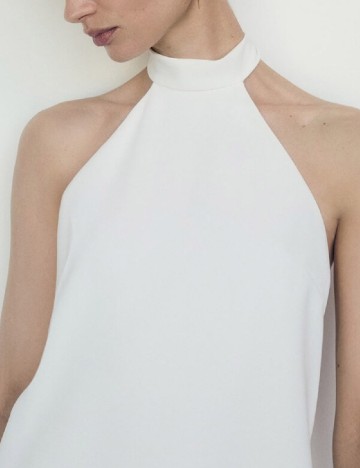 Rochie scurta Mango, alb