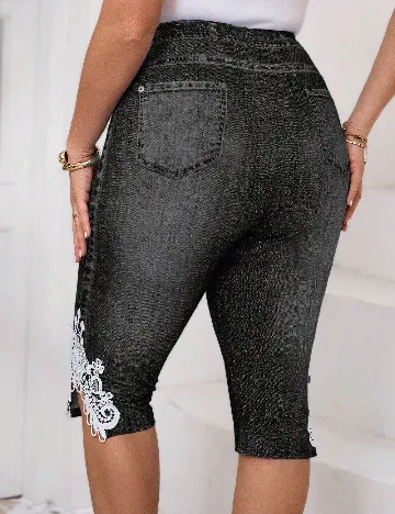 Colanti trei sferturi SHEIN CURVE, gri