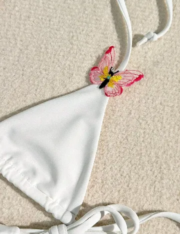 Costum de baie SHEIN, alb