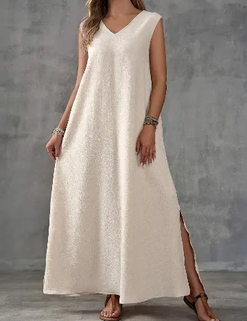 Rochie lunga Emery Rose, bej