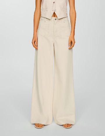 Blugi Mango, crem