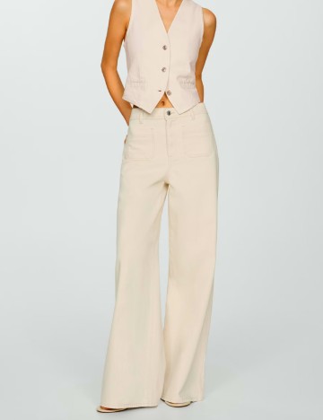 Blugi Mango, crem