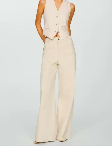 Blugi Mango, crem