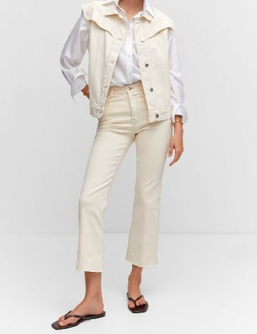 Blugi Mango, crem
