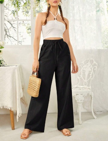 Pantaloni SHEIN, negru