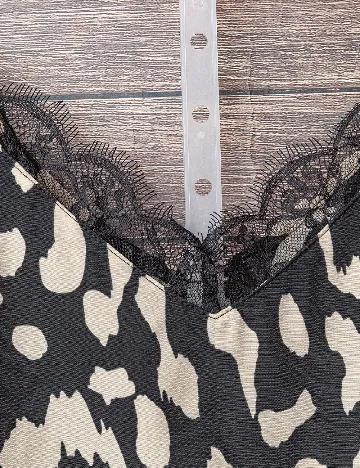 Maiou SHEIN CURVE, crem/negru