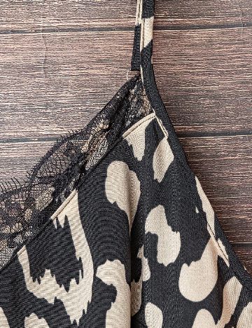 Maiou SHEIN CURVE, crem/negru