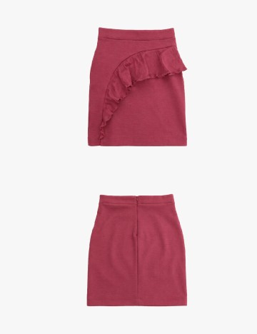 Fusta Bershka, rosu