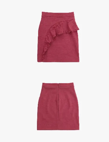 Fusta Bershka, rosu