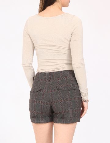 Pantaloni scurti Bershka, gri