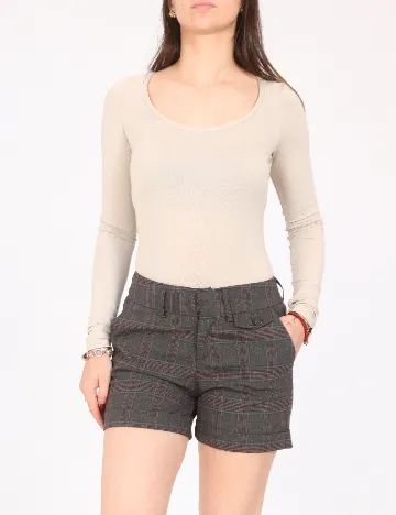 Pantaloni scurti Bershka, gri