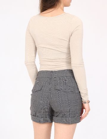 Pantaloni scurti Bershka, gri