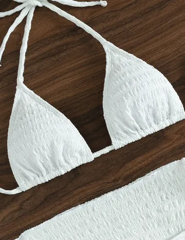 Costum de baie SHEIN, alb
