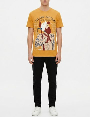 Tricou Bershka, mustar