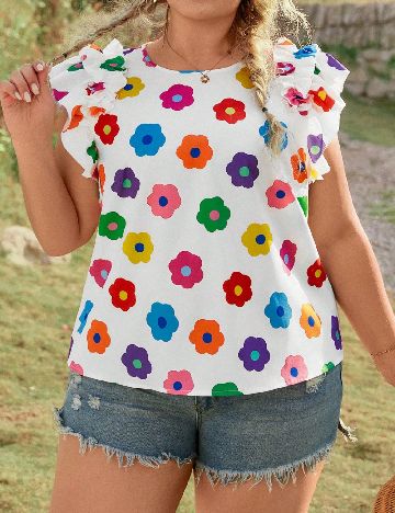 Bluza SHEIN CURVE, floral print