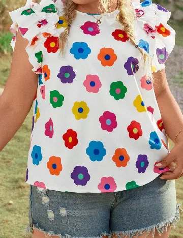 Bluza SHEIN CURVE, floral print