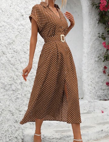 Rochie medie SHEIN, maro