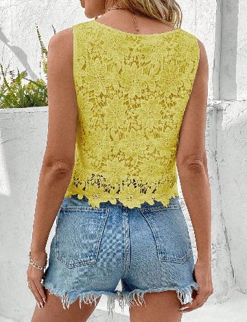 Top SHEIN, galben