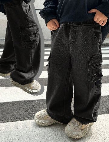 Blugi Shein Kids, negru