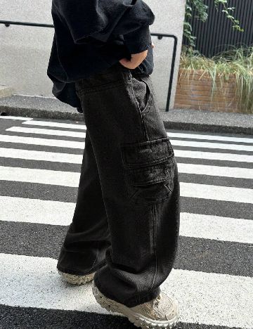 Blugi Shein Kids, negru