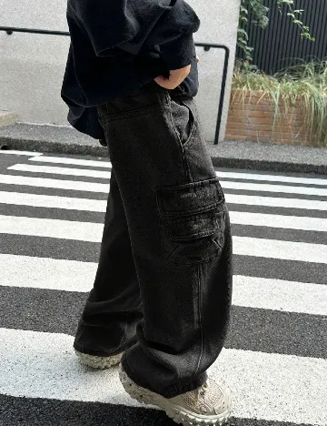 Blugi Shein Kids, negru