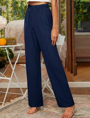 Pantaloni SHEIN, bleumarin