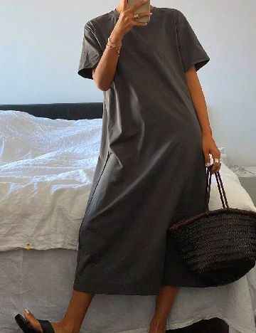 Rochie medie Livesso, gri