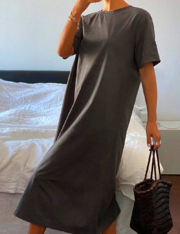 Rochie medie Livesso, gri