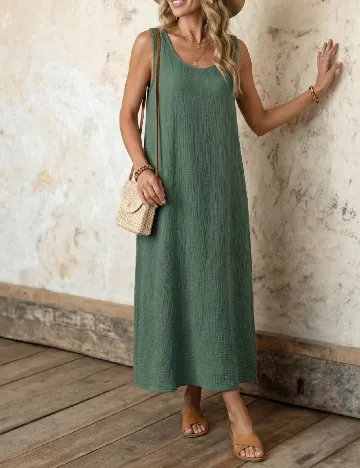 Rochie lunga SHEIN, verde