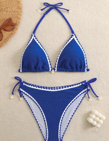 Costum de baie Shein Kids, albastru