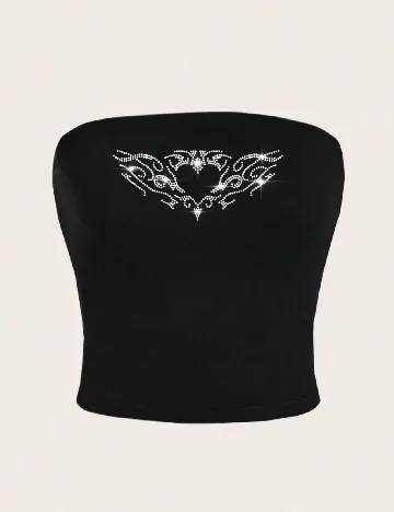Top SHEIN, negru