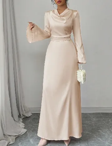 Rochie lunga SHEIN, crem