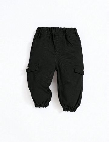 Pantaloni Shein Kids, negru