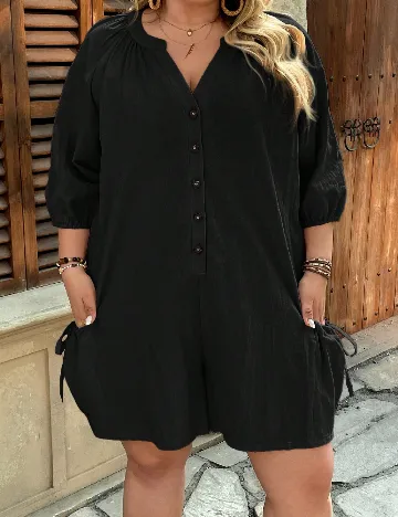 Salopeta SHEIN CURVE, negru