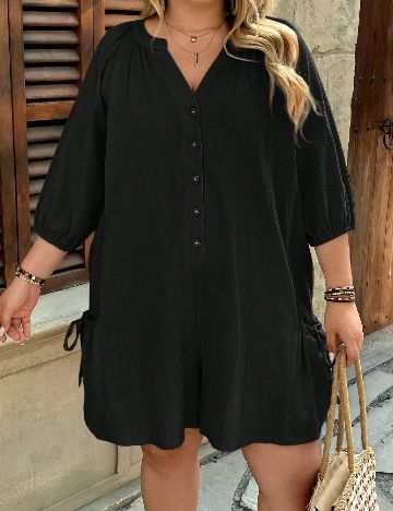 Salopeta SHEIN CURVE, negru