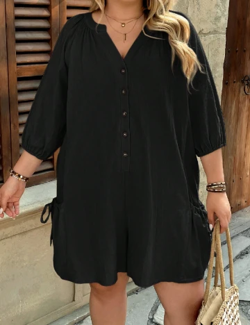 Salopeta SHEIN CURVE, negru