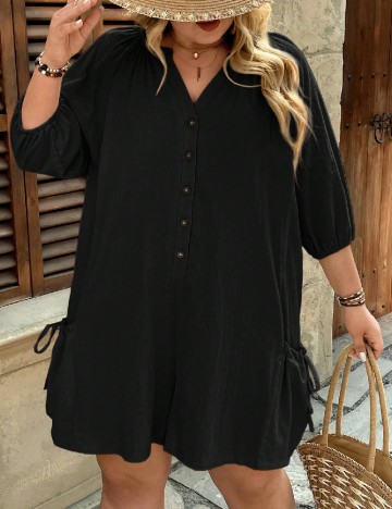 Salopeta SHEIN CURVE, negru