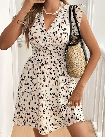 Rochie scurta SHEIN, crem