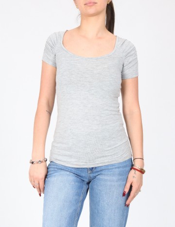 Tricou Bershka, gri