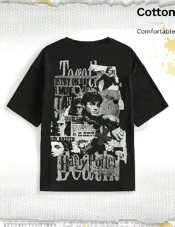 Tricou Romwe, negru