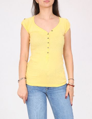 Tricou Bershka, galben