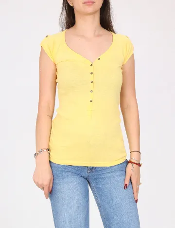 Tricou Bershka, galben