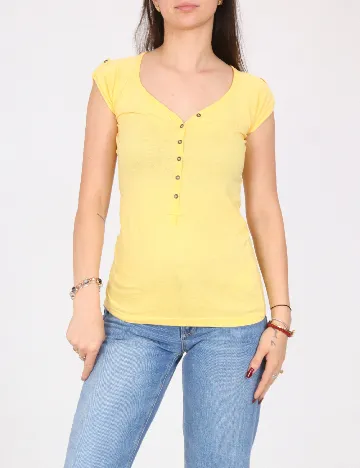Tricou Bershka, galben