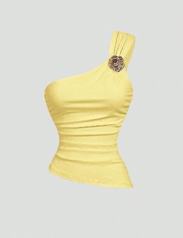Top SHEIN, galben