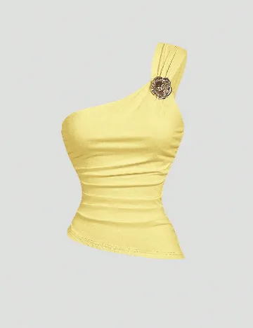 Top SHEIN, galben