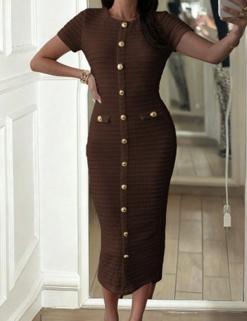 Rochie lunga SHEIN, maro
