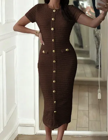 Rochie lunga SHEIN, maro