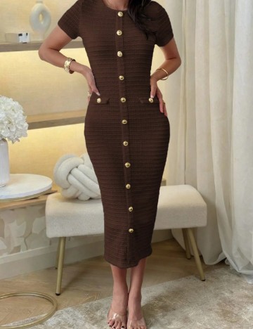 Rochie lunga SHEIN, maro